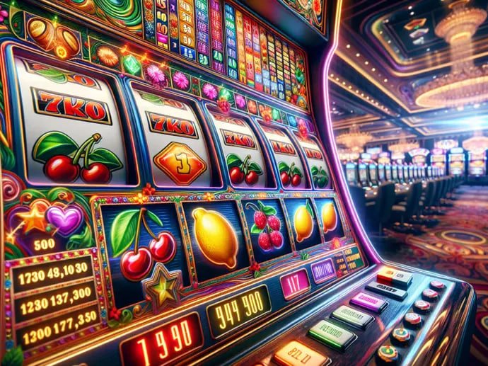 Tampilan grafis 3D permainan angka di platform agenslot77 dengan simbol-simbol animasi